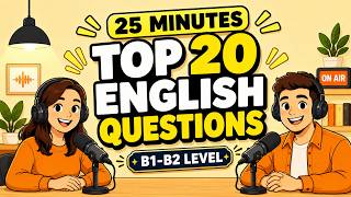 Learn 20 ESSENTIAL English Questions & Answers | English Listening Practice for Beginners