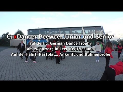 CuxDancer - Peewee - Junior und Senior Ankunft in Leer 2015