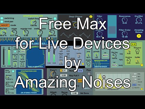 Free Max for Live Devices by Amazing Noises