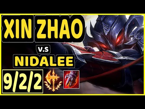 AKAADIAN (XIN ZHAO) vs NIDALEE - 9/2/2 KDA JUNGLE CHALLENGER GAMEPLAY - NA