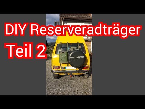 T3 SYNCRO DIY Reserveradträger Heckleiter Gepäckträger Teil 2