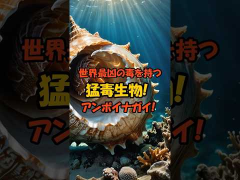 世界最凶の毒を持つ猛毒生物アンボイナガイ！ #動物雑学 #猛毒