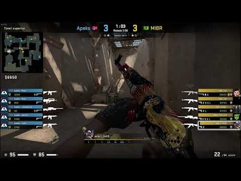 Pov TACO (17/12) CS GO DEMO - DUST2 - 16 MIBR VS 8 APEKS (LOOT.BET S7 08/09/2020)