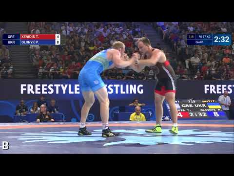 Qual. FS - 97 kg: P. OLIINYK (UKR) df. T. XENIDIS (GRE) by VSU1, 14-4