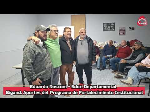 EL SENADOR DEPARTAMENTAL EDUARDO ROSCONI ENTREGO APORTES A INSTITUCIONES DE BIGAND
