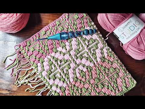 Mosaic Crochet Pattern #33 - Work Flat or In The Round - MULTIPLE 20+4