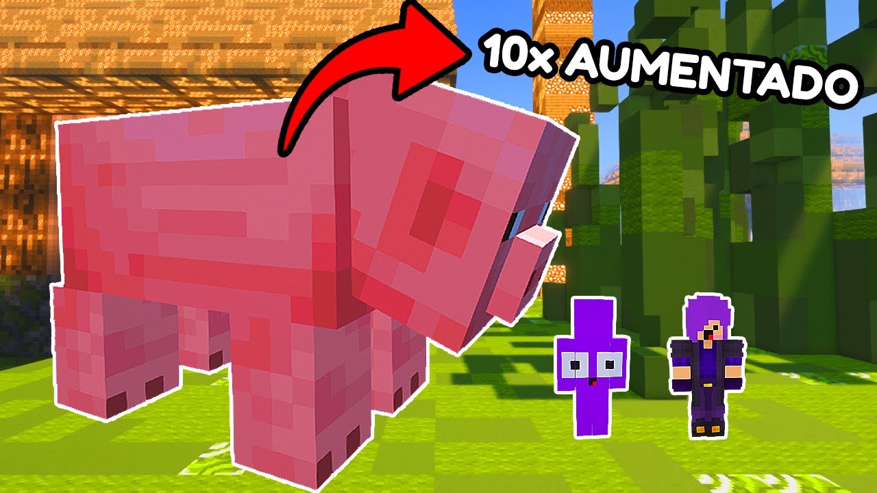 MINECRAFT MAS TA TUDO 10X AUMENTADO!!!