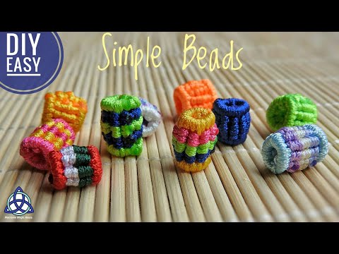 Macrame Bracelet with Beads Tutorial Easy Jewelry Making
