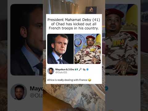 🤯😱President Mahamat Deby (41) of Chad has kicked out all French troops in his country.❤️🥹#shorts