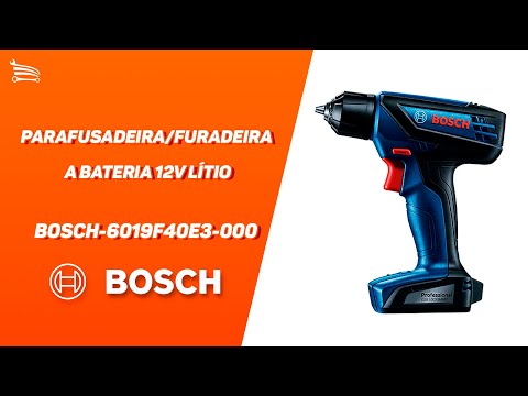 Parafusadeira Furadeira GSR 1000 a Bateria 12V Lítio com Maleta - Video