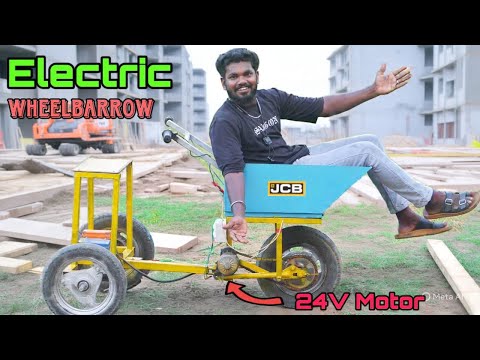 1 ton assault tow truck 💯🤣 Electric wheel barrow making at home #metalmind #electric #wheelbarrow