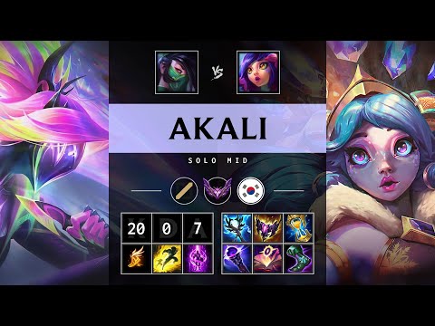 Akali Mid vs Neeko: Triple Kill, Legendary - KR Master Patch 14.22