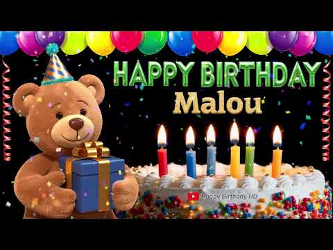 Malou Happy birthday To You - Happy Birthday song name Malou 🎁 🎂