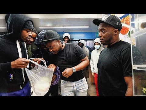 Getting Pressed By CRIPS While Trying Do A Food Review In The Hood SMH