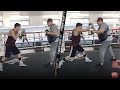 DAMN! OSCAR VALDEZ SMASHING THE PADS WITH 8 PUNCH COMBINATIONS! CONTINUES TRAINING FOR RETURN FIGHT