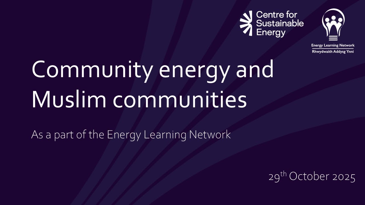 Community energy and Muslim communities