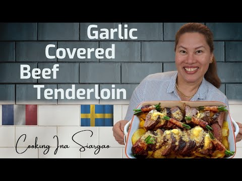 Garlic Covered Beef Tenderloin Recipe | Oxfilé...