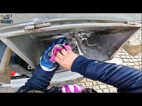 Truck driving POV - Precheck before loading a tank container