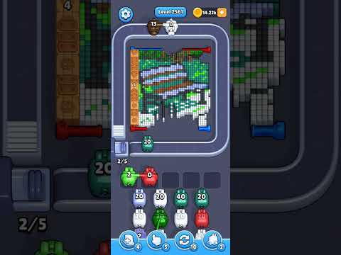 Pixel Flow Level 2561 Walkthrough