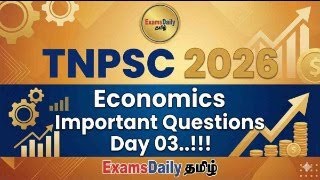 TNPSC 2026 - Economics - Important Questions - Day 03..!!!