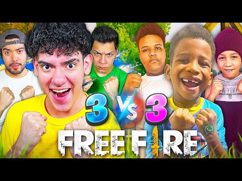 HICE UN PVP 3 VS 3 CON LOS NIÑOS VIRALES DE TIK TOK EN FREE FIRE Y TERMINO TOXICO | TheDonato