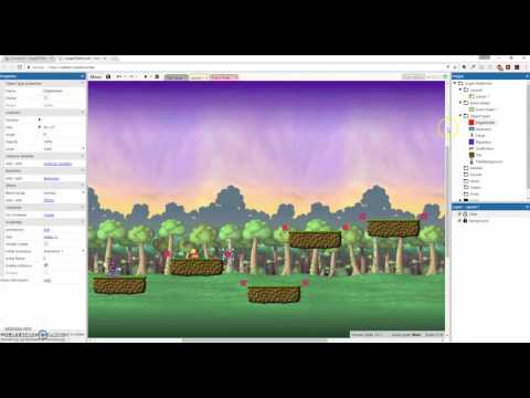 Make a 2D Platformer in Construct3 (10/10) - Jump-Thru Platforms and Parallax