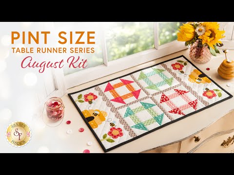 Pint Size Table Runner - August | a Shabby Fabrics Tutorial