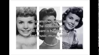 TERESA BREWER - Music Music Music（1949）with lyrics