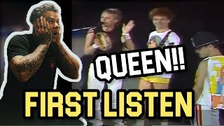 Rapper FIRST TIME REACTION to Queen - (You’re So Square) Baby I don’t care - Live at Wembley