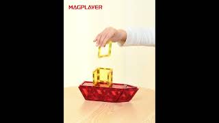 🚤 Tiny Boat Build with Magplayer Magnetic Tiles