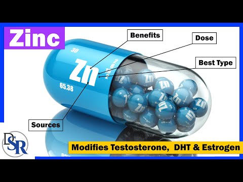 Zinc - Increasing Testosterone, Decreasing DHT, Lowering Estrogen, Improving Thyroid