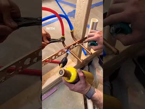 PEX stubbed out in copper #plumber #plumbing #diy #shrots #renovation #shortsvideo #soldering