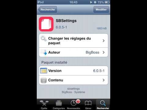 comment installer sbsettings