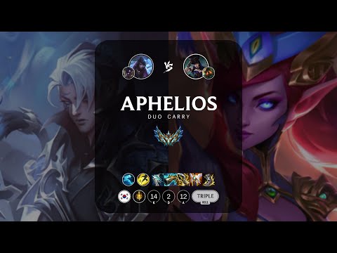 Aphelios ADC vs Caitlyn - KR Challenger Patch 12.22