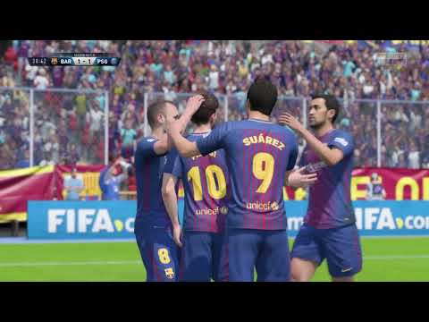 FIFA 18 ROAD TO CO-OP CHAMPIONS PART 3 - BARCELONA VS PSG - FIFA 18 Co-Op Seasons Gameplay