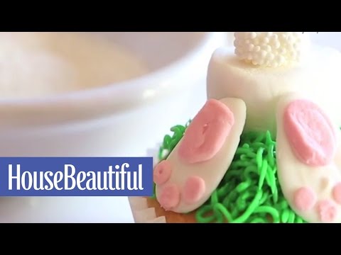 How to Make Bunny Butt Cupcakes | House Beautiful