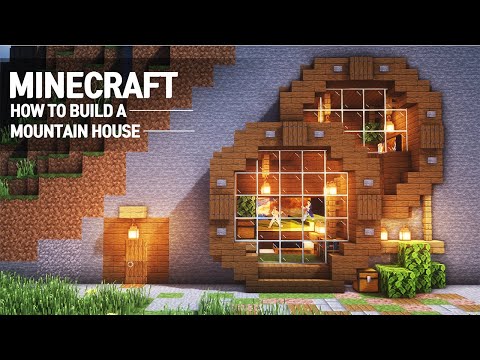 Minecraft : MOUNTAIN HOUSE TUTORIAL｜How to Build in Minecraft (#66)