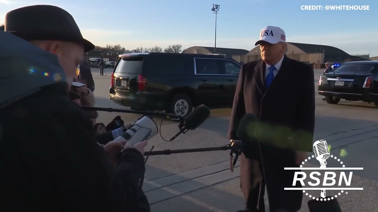 WATCH: President Trump Speaks to Press Before Boarding Air Force One - 03/13/26