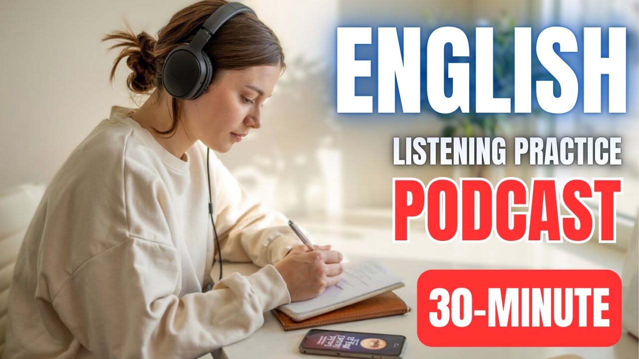 30-Minute English Listening Practice with Podcast || English Conversation + Subtitles