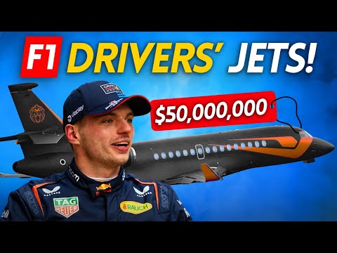 F1 drivers' INSANE PRIVATE JETS at the BELGIAN GP!