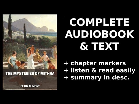 The Mysteries of Mithra 🔥 By Franz Cumont. FULL Audiobook