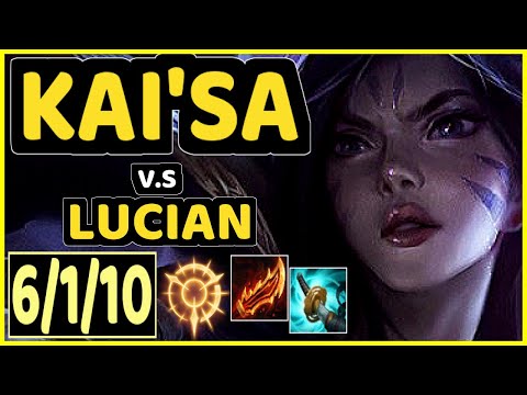 DEFT (KAI'SA) vs LUCIAN - 6/1/10 KDA BOTTOM ADC CHALLENGER GAMEPLAY - KR