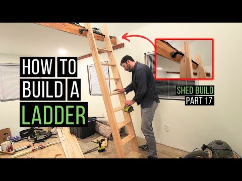 How To Build A Ladder For A Loft | Shed Build Part 17