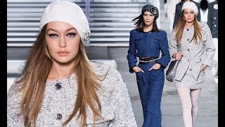 Gigi Hadid wows in silver tweed jacket as she joins sister Bella for Chanel show in Paris - 247 News