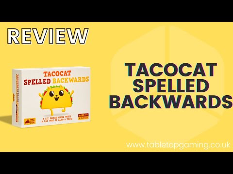 Tacocat Spelled Backwards (It's not a word game!) Overview and Review | Tabletop Gaming