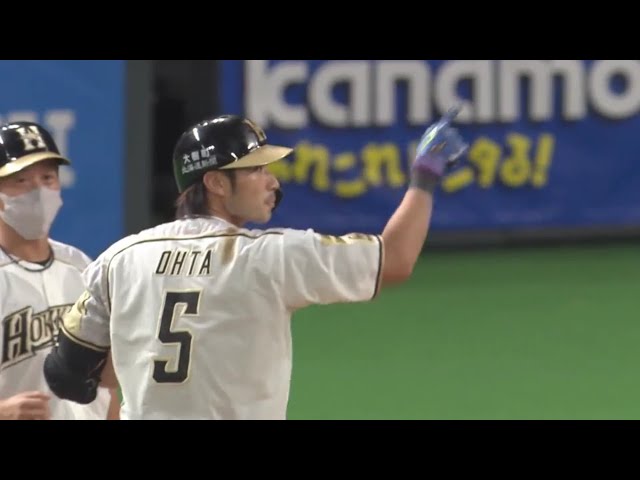 【2回裏】ファイターズ・大田10試合連続ヒットは同点のタイムリーヒット‼ 2020/9/16 F-H