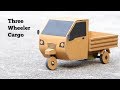 How To Make RC Three Wheeler Cargo Mini Cargo Pickup Auto