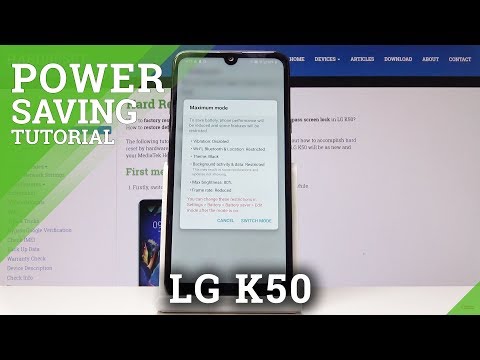 How to Enable Power Saving mode in LG K50 - Energy saver