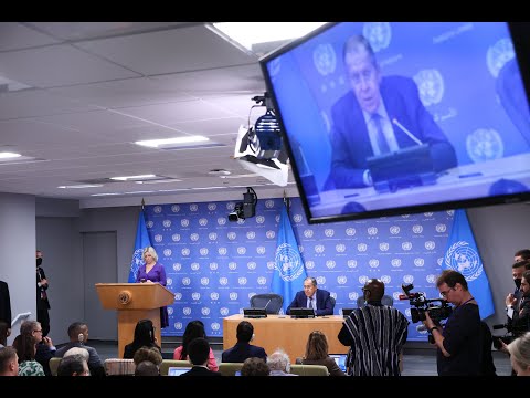 Пресс-конференция С.Лаврова по итогам 77-й сессии Генеральной Ассамблеи ООН