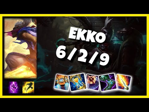 Ekko vs Jayce KOREAN Challenger TOP (6/2/9) - v10.25